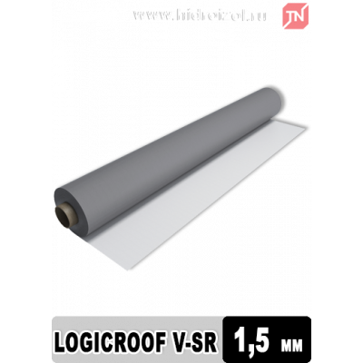 Logicroof V-SR 1,5 мм кровельная ПВХ мембрана Технониколь серого цвета