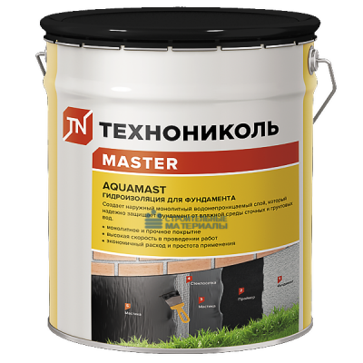 Мастика битумная AQUAMAST (18 кг ведро)