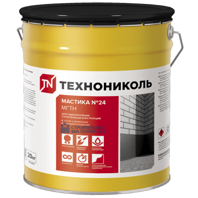 Мастика битумная гидроизоляционная №24 МГТН Технониколь (20 кг ведро)
