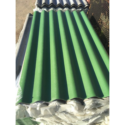 Цветной шифер 8 волновой зеленый 1750х980х5,2 мм