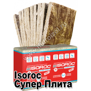 Утеплитель Isoroc Супер Плита 1170х610х27 мм 14 плит в пачке