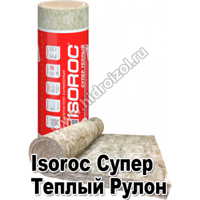 Утеплитель Isoroc Супер Теплый Рулон 4100х1220х100 мм 1 плита в пачке