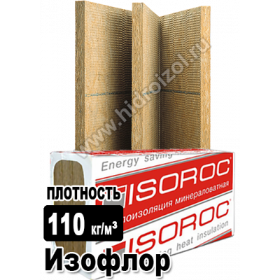 Утеплитель Изорок Изофлор 1000х600х50 мм 6 плит в пачке