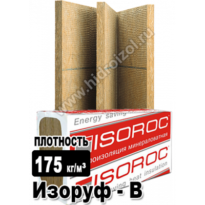 Утеплитель Изорок Изоруф В 1000х600х40 мм 5 плит в пачке