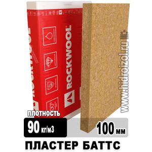 Утеплитель Rockwool Пластер Баттс 1000х600х100 мм 3 плиты в упаковке