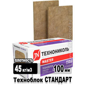 Утеплитель Техноблок Стандарт 1200х600х100 мм 6 плит в упаковке