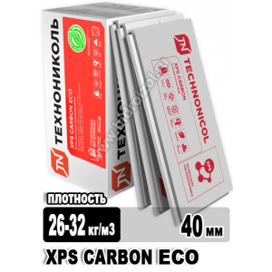 Утеплитель Технониколь XPS Carbon ECO 1180х580х40 мм 10 плит в упаковке