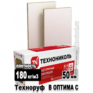 Утеплитель Техноруф В ОПТИМА С 1200х600х50 мм 4 плиты в упаковке