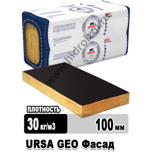 Утеплитель URSA GEO Фасад 1250х600х100 мм 6 плит в упаковке