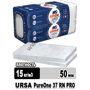 Утеплитель URSA PureOne 37 RN PRO 10000х1200х50 мм 2 плиты в упаковке