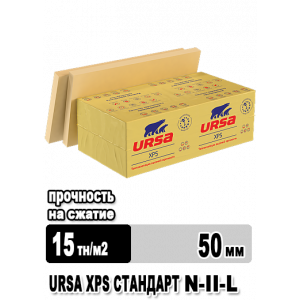 Утеплитель URSA XPS N-II-L 1180х600х50 мм 8 плиты в упаковке