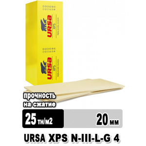 Утеплитель URSA XPS N-III-L-G 4 1180х600х20 мм 18 плит в упаковке